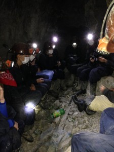 Inside the mine